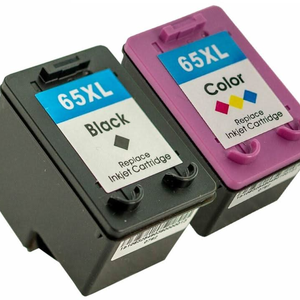 [2 Pack] Compatible Hp 65xl Black & Colour Ink Cartridge Set N9k04aa N9k03aa