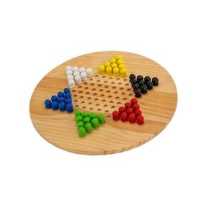 Wooden Giant Chinese Checkers  & Solitare Game 60cm Diameter