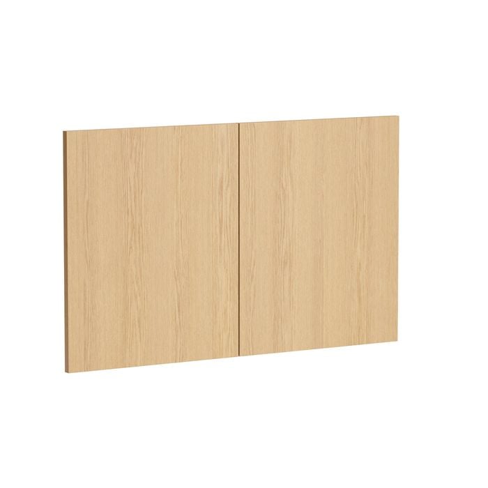 Kaboodle 900mm Oak Medium Latte Modern Rangehood Doors - 2 Pack