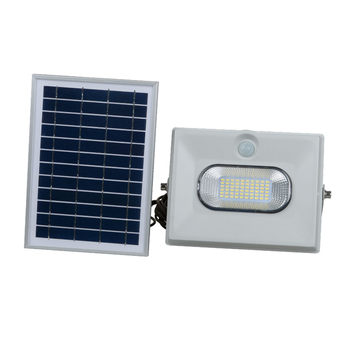 PLUSRITE 50W Led Solar Sensor Flood Light