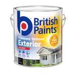 British Paints 4 Seasons Black Low Sheen Exterior Paint - 4L