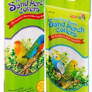 Percell Sand Perch Covers For Cockatiel & Parrots Small 6 Pack