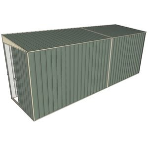 Build-a-Shed 1.5 x 5.2 x 2m Skillion Shed without Side Doors - Green