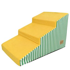 BingoPaw 3-Step Foam Pet Stairs Dog Ramp for High Bed Couch Non-Slip Support 40x63.5x40cm
