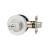 Lockwood Brushed Satin Chrome Paradigm 005 Round Rose Double Cylinder Deadbolt