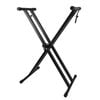 Provecta Adjustable Double-Braced X Keyboard Stand With 7 Height Levels Black