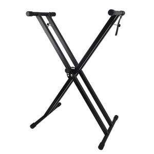 Provecta Adjustable Double-Braced X Keyboard Stand With 7 Height Levels Black