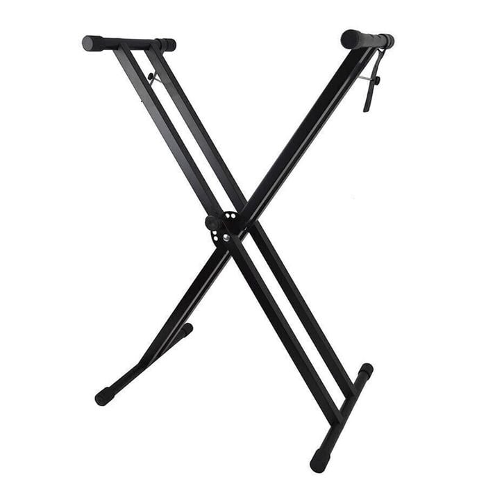 Provecta Adjustable Double-Braced X Keyboard Stand With 7 Height Levels Black