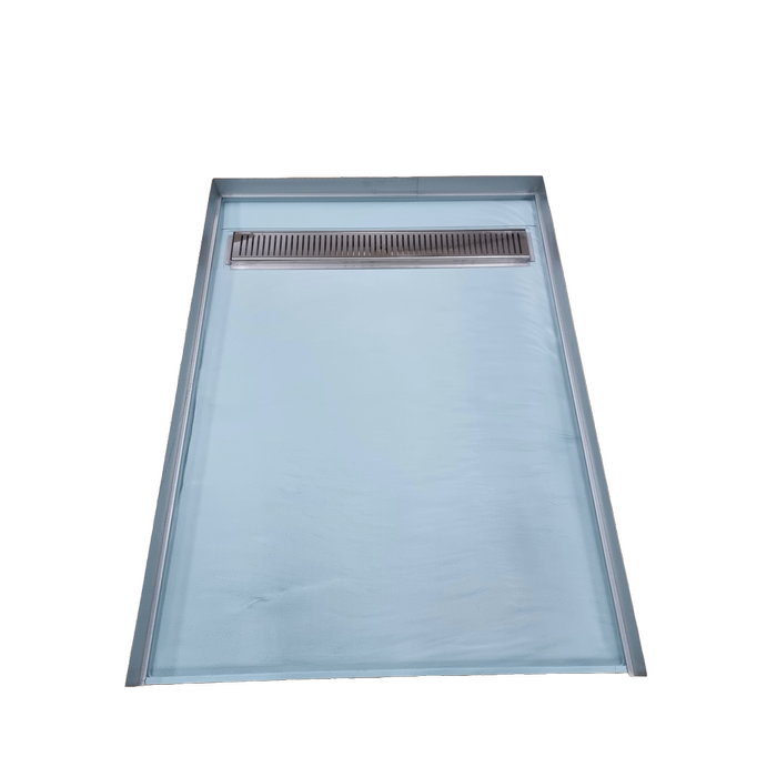 Wet Area Solutions 900 x 1200mm Rear Channel Patterned Tile-Over Tray System