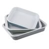 3pc Ladelle Visto Enamel Carbon Steel Baking Dish Set Rectangle