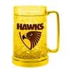 Afl Colour Freeze Mug - Hawthorn Hawks - 500ml - Gel Freeze Drink Cup
