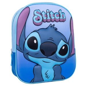 Disney Lilo & Stitch 3d Backpack Toddler Size 31cm With Blue Stitch Baseball Cap