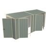 Build-a-Shed 1.2 x 4.5 x 2.0m Skillion Double Hinged Side Door Shed - Green