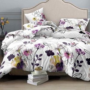 Fabric Fantastic Bloom Queen Size Quilt/doona/duvet Cover Set