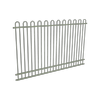 ProtectorAl 1201 - 2399 x 1500mm Pale Eucalypt Aluminium Pool Fence Panel Loop Top With Mid Rail