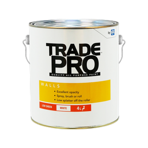 PPG Paints 4L White Low Sheen TradePro Interior Walls