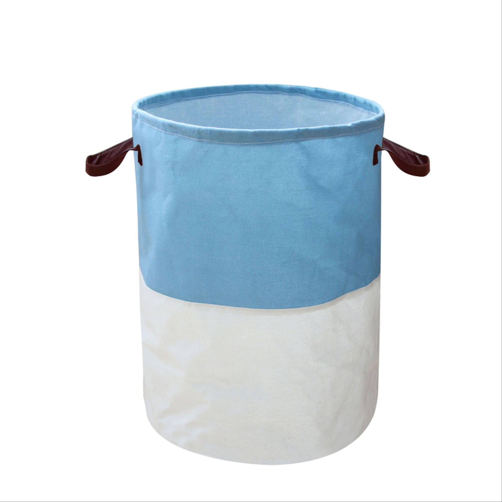 Sunfresh Laundry Hamper 55L Blue White Bunnings Australia