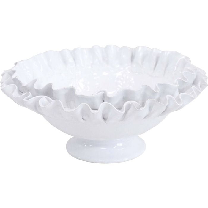 LVD Ceramic Adeline Bowl Bowl Home Decor 23cm White