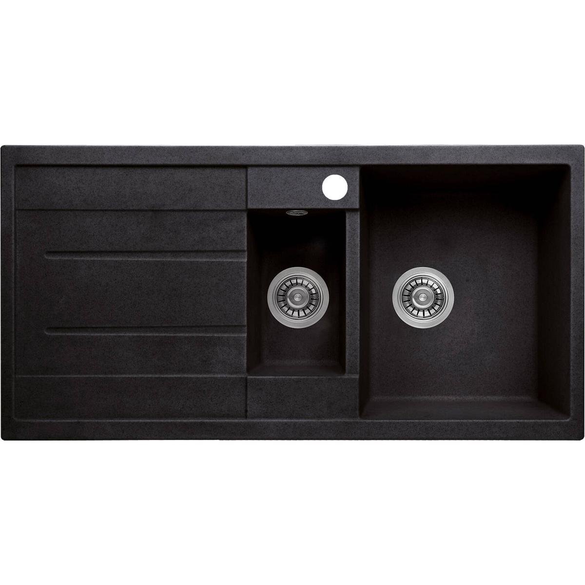 SINX Black Noir Bowl Double Bowl Sink 1000L - Bunnings New Zealand