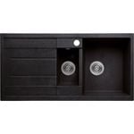 SINX Black Noir Bowl Double Bowl Sink 1000L