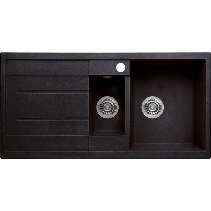 SINX Black Noir Bowl Double Bowl Sink 1000L