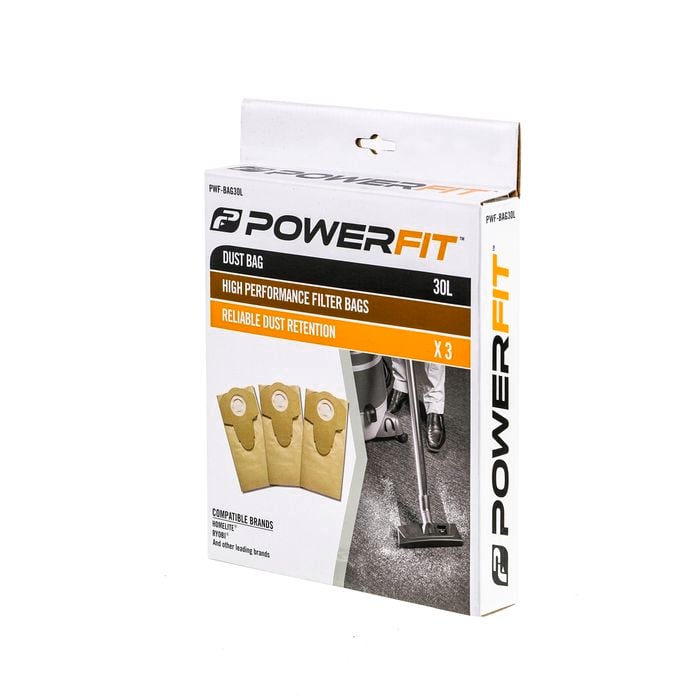 PowerFit 30L Dust Bag - 3 Pack
