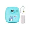 Kids Rechargeable Instant Print Camera Blue - Digital Thermal Photo Video MP3