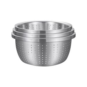 SOGA Stainless Steel Metal Basket Strainer 3PCS Set A