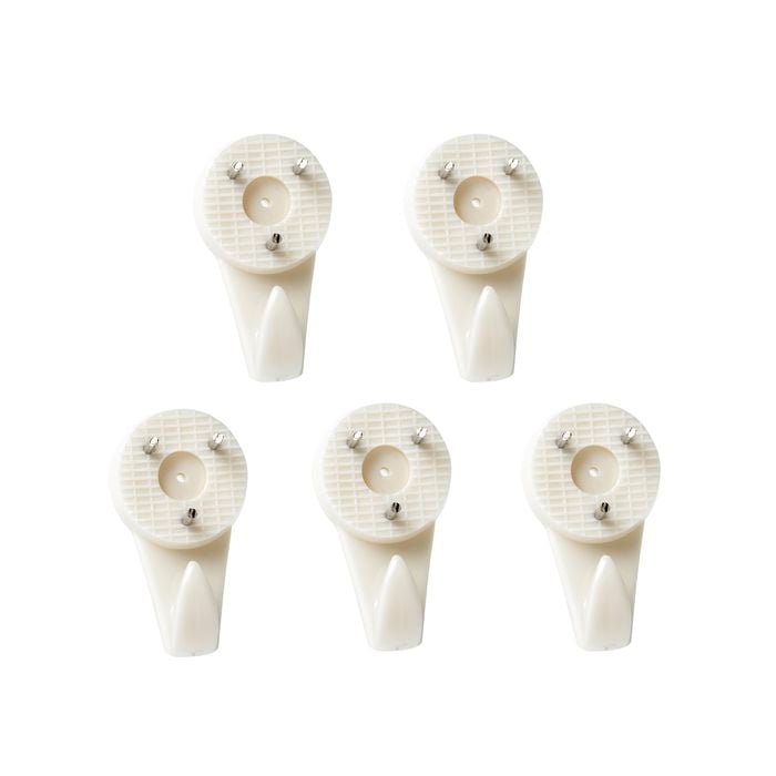 Everhang 4kg Plastic Picture Hanging Utility Hook - 5 Pack