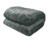 Faux Fur Animal Assorted Throw Rug 127 x 152 cm Channel Grey