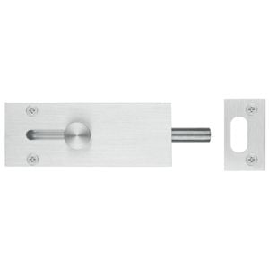 Delf 100mm Satin Chrome Door Drop Bolt