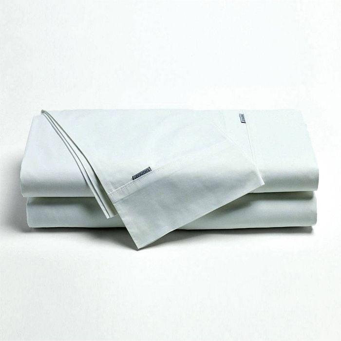 Bianca 300TC Heston Cotton Percale Sheet Set White Double