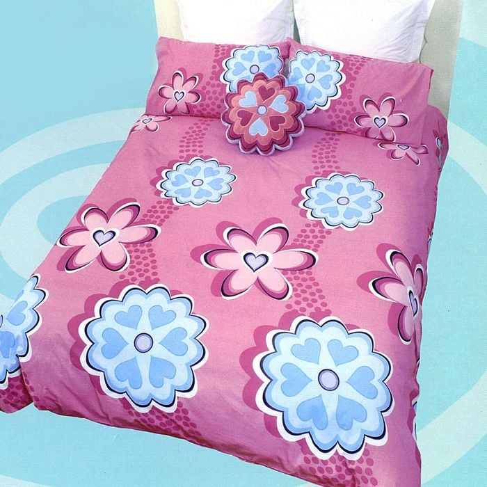 Sassy Garden Pink Quilt Cover Set Single