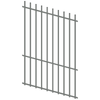 ProtectorAl 350 - 1200 x 1800mm Palladium Silver Raked Up to 15º Batten Pool Fence Panel