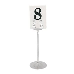 Olympia Table Number Stand Stainless Steel Horseshoe Clip 205mm