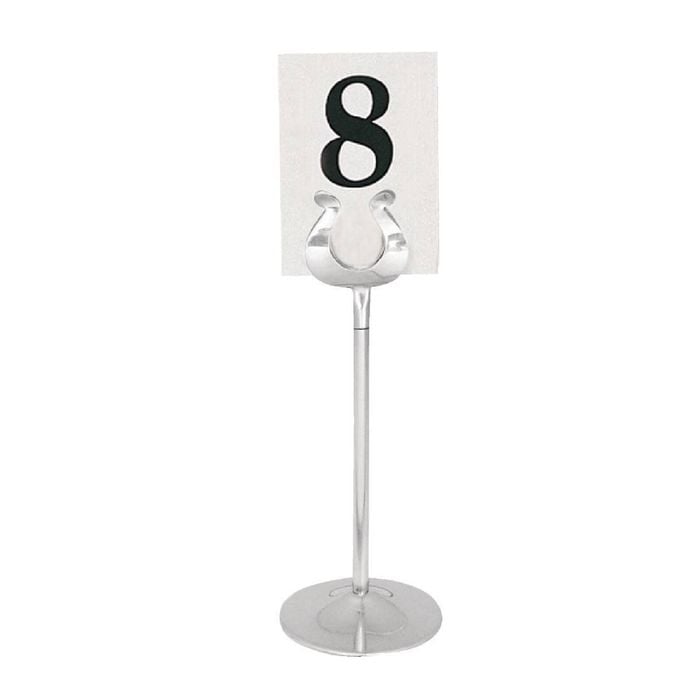 Olympia Table Number Stand Stainless Steel Horseshoe Clip 205mm