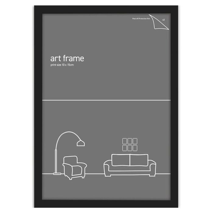 Frames & Hangers 10x15cm Wall Hanging Sleek Picture/Photo/Poster Frame Black