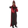 Jafar Halloween Costume for Adults – Disney Aladdin Villain Fancy Dress with Robe and Headpiece, Black Colour, Extra-Large