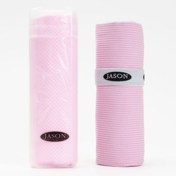 2pk Jason Sports Gym Drying/cooling Towel Set W/ Tube - Pink