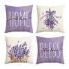 Catzon 4 Pcs Linen Throw Pillow Covers Autumn for Home