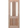 Woodcraft 2040 x 820 x 40mm Entrance Door Modern French Clear Safety Glass F35