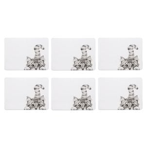 Ashdene Chester The Cat Set Of 6 Placemats