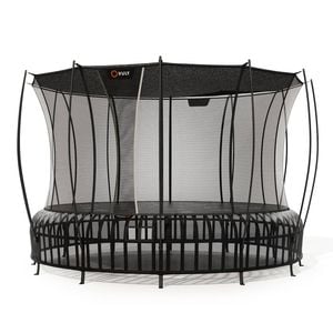 VULY Thunder 2 Pro Extra Large 16ft Springless Trampoline with Enclosure - Round Kids Trampolines Bundle With Shade Cover