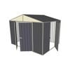 Build-a-Shed 3.0 x 2.3 x 2.3m Double Hinge and Single Sliding Door Shed - Grey
