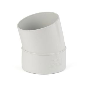 Holman 100mm 15° Male And Female PVC DWV Plain Bend