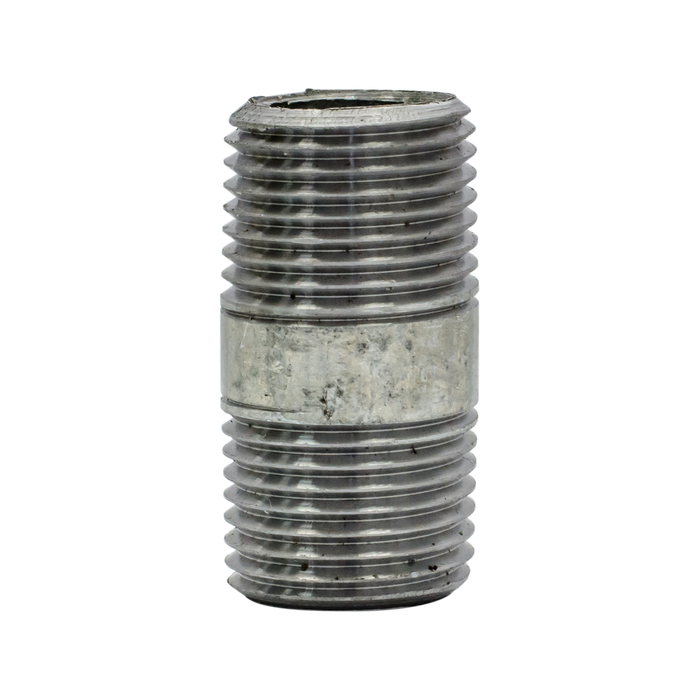 Brasshards 15mm x 40mm Galvanized Barrel Nipple