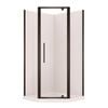 Stein 1000 x 2000mm Black Georgia Neo Angle Shower - Door Set
