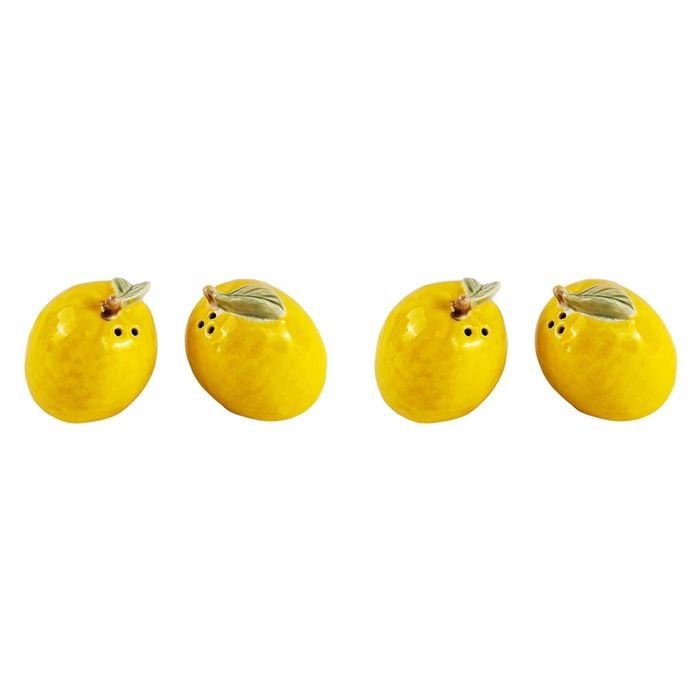 2x 2pc Urban 5.5cm Lemon Salt & Pepper Shaker - Yellow