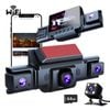 4 Channel 5G WiFi Dashcam FHD 1080P 170° Wide Angle Motion Detection with 64GB Card