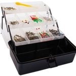 Jarvis Walker 3 Tray Fishing Tackle Box With 500 Pieces Of Tackle - Tackle Kit
